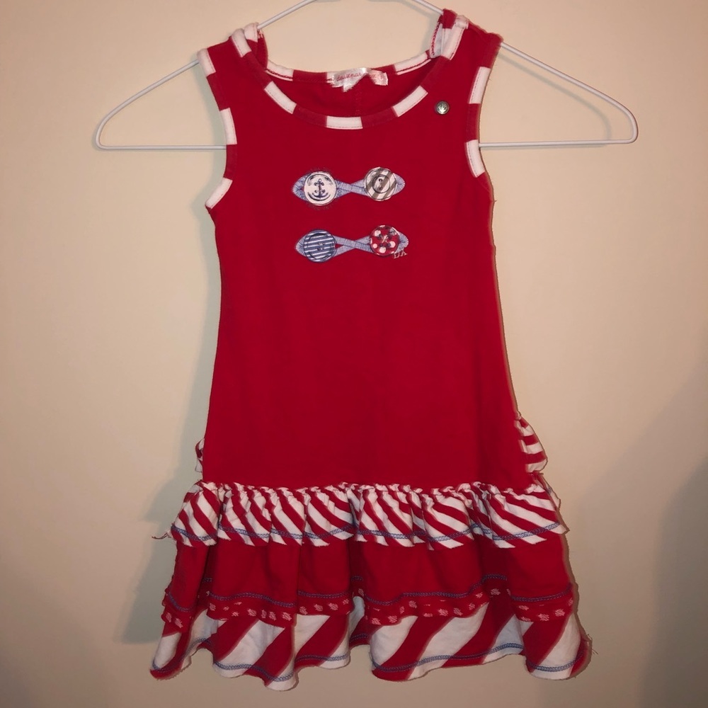 Deux Par Deux 3 Sailor Ruffle Dress